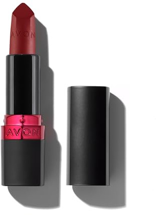 AVON Rossetto Ultra Matte - Red Supreme | Lip Stain, Il Nostro Rossetto Più Pigmentato | Colore Ricco a Lunga Durata, Finish Opaco e Confortevole | 3,6g
