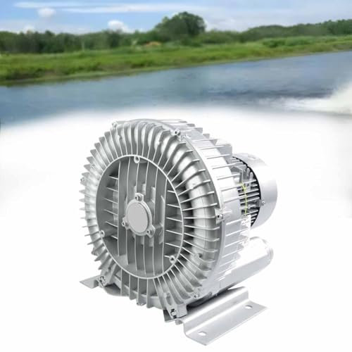 Souffleur à Anneau Vortex Ventilateur régénératif 110 V aérateur d'étang à Poissons Pompe à Vide Ventilateur centrifuge Industriel 120 W for la Ventilation d'usine