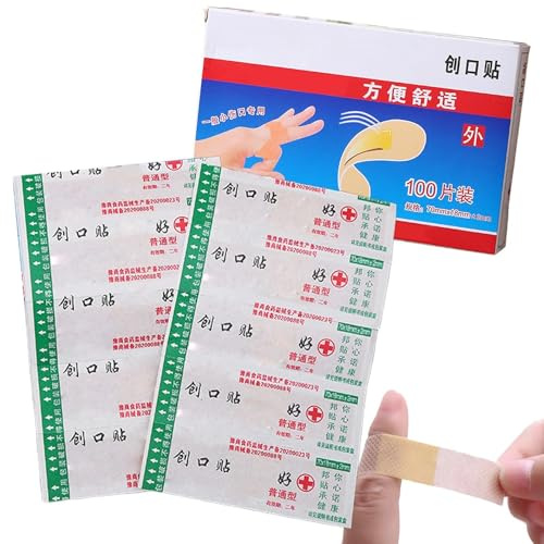 Bandages respirants pour plaies | Bandes de pansement adhésives | 50/100 autocollants de protection en flexible, fournitures de soins des plaies