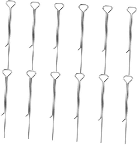 Holibanna 12 Pezzi Clip in Ferro per Candela Fai da Te Strumento di Centraggio Porta Clip Fissaggio Accessorio Argento