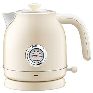 GSZCCZS Cucina Inossidabile Inossidabile bollitore Elettrico Samovar Controllo a Temperatura Calda Veloce prevenire la combustione secca (Colore: Argento) speranzosi