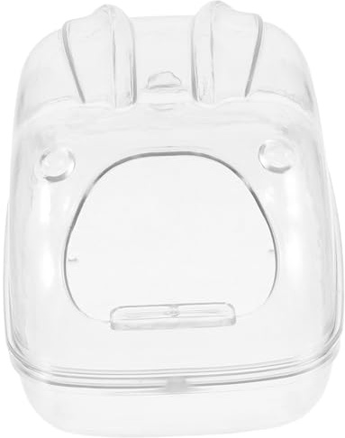 jojofuny Transparente Hamster Sandbad Badewanne Kleine Sandbox für Hamster Mäuse Meerschweinchen Robust Platzsparend Einfach zu Reinigen Zubehör für Kleintierkäfig