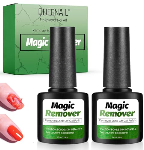 Smalto Rimuove Gel, Facilmente e Rapida Rimozione Gel Unghie, Levasmalto per Unghie 3-5 Minuti, Remover Semipermanente Unghie