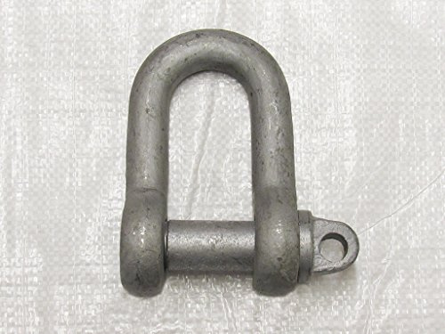 2 Ton Galvanised Large Dee Shackle with 22MM Screw Pin to BS3032