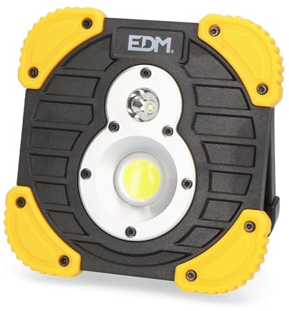Edp 36377 Linterna Foco Recargable 1 Led XL-750 Lumen, Negro