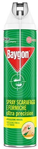 Set 6 BAYGON Scarafaggi/formiche spray extra precision con cannuccia 400 ml
