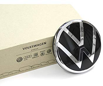Volkswagen 5H0898633 Emblem Heckklappe Zeichen Logo chrom/schwarz, nur für Fahrzeuge ohne Rückfahrkamera, nur ab Modelljahr 2021