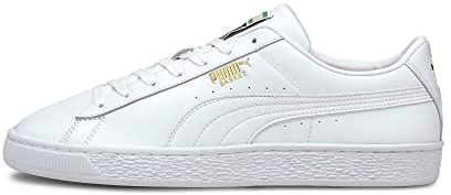 PUMA Basket Classic XXI, Scarpe da Ginnastica, Uomo, Puma White/Puma White, 45 EU