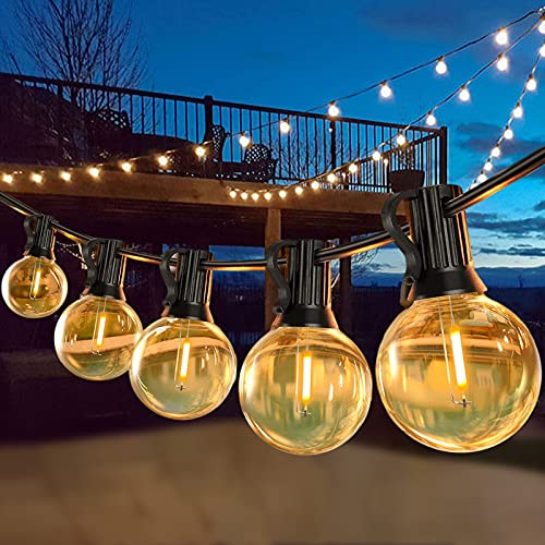 SON4SUN Lichterkette Außen - 10M LED Lichterkette Outdoor mit 25+3 G40 Glühbirnen Aussen - Wasserdicht IP44 Lichterkette Außen Strom für Garten/Terrasse/Hochzeiten/Bistro Partys - Warmweiß