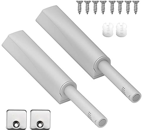 2 Pezzi Chiusura Magnetica Della Porta, Premi per Aprire il Sistema, Chiusura a Spinta Dell'armadio