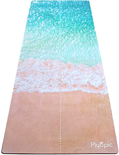 Plyopic All-in-One Yogamatte | Luxuriöse Schweißgriffmatte/Handtuchkombination | Umweltfreundlicher Naturkautschuk | Ideal für Yoga, Pilates, Bikram, Hot Yoga, Workout und Übung