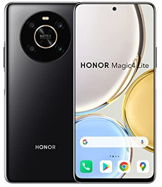Honor Magic 4 Lite 4G Smartphone 6 + 128 GB Android 11 Mobile Phone with 64 MP Camera, 6,81” 90Hz LCD, Snapdragon 680, 66W Fast Charging with 4800mAh Battery, 2 Year Warranty, Black
