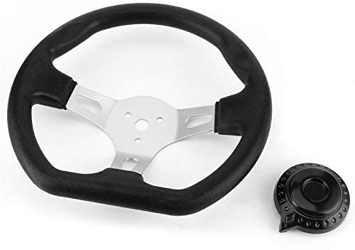 Volante de Carreras, Volante Universal de 270mm, Volante de Aleación de Aluminio para Go Kart SUV, Accesorio para Carrito de Carreras