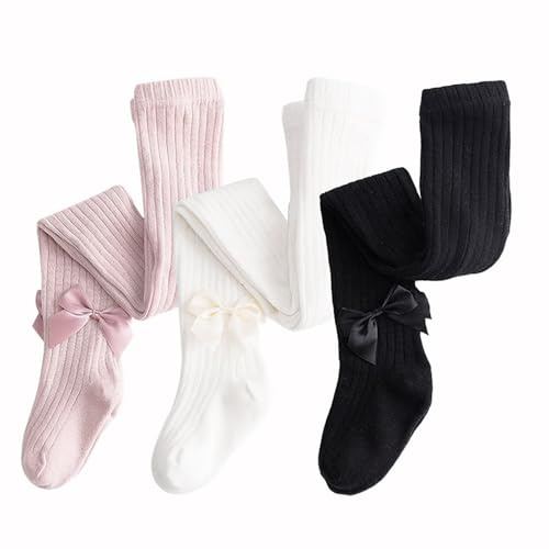 Dsaren 3 Paia Collant Calzamaglia Bambina Termici Cotone Leggings