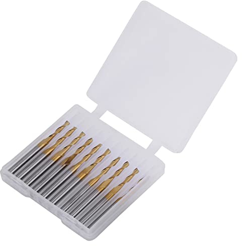 Titanbeschichteter Zweischneidiger Schaftfräser Fräser 3,175 Mm Schaft 2 Mm Schneidkantendurchmesser