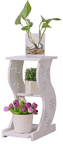 Pflanzenständer, verstellbarer Pflanzenständer, Pflanzenhalter, Mid-Century-Holz, Holz-Blumenständer mit 2 Ebenen, Wohnzimmer, Balkon, Bodenstehender Pflanzenständer, Blumenständer für den Außenbereic