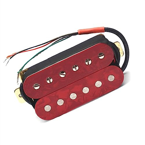 Tonabnehmer für Gitarre E-Gitarren-Humbucker, Verstellbare Schraube, Doppelspulen-Tonabnehmer Für 6-saitige Gitarren-Hals-/Steg-Tonabnehmer (Color : Neck)