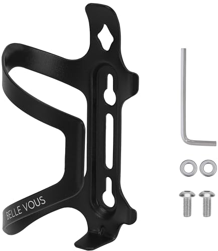 Belle Vous Porta Bidon para Bicicleta - Portabotellas Negro para Bicicletas - Portabidones para Bicis MTB Montaña y Carretera - Soporte para Bidones de Agua - Accesorios de Bici