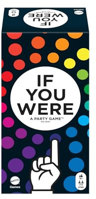 Mattel Games IF YOU WERE A PARTY GAME - Partyspiel für Erwachsene mit witzigen Fragen und Abstimmung durch Fingerzeigen mit Karten und Punktezählern für 3-8 Spieler, HYB61