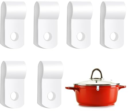 6pz Clip di Protezione per il Coperchio del Forno Olandese, Clip di Ricambio per Protezioni per Pentole Impilabili e Conservabili Clip Protettive per Pentole da Forno Olandese