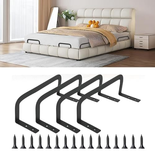 4 Stück Matratzenstabilisatoren, Matratzenhalter gegen Verrutschen,Rutschfester Matratzenstopper,Geeignet für Massive Bettpaneele Tatami Schwebebetten Flush-Betten