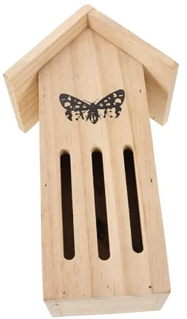 PHENOFICE Schmetterlingshaus Aus Holz Für Außenbereich Schmetterlingsfutterstation Garten Insektenhaus Hängendes Schmetterlingshaus Schmetterlingshabitat Unterschlupf Für Schmetterlinge Gart