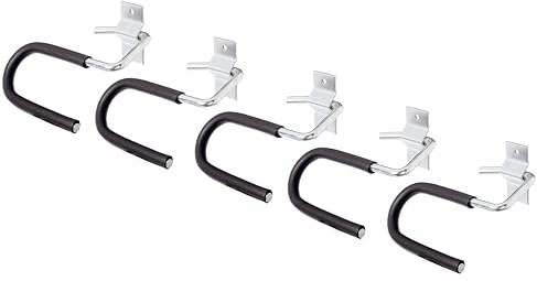 Alberts 855963 Skihalter | gebogen | galvanisch blau verzinkt | Hakenhöhe 70 mm | Hakenbreite 130 mm | 5er Set