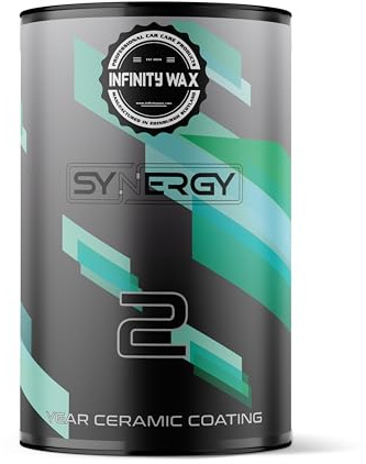Infinity Wax Synergy 2 Year Ceramic Coating Kit 30ml DIY Outdoor Ceramic Paint Protection, 9H Hardness, High Gloss, Rain-Safe in 30 Minutes For Paint, Wraps & Matte Finishes