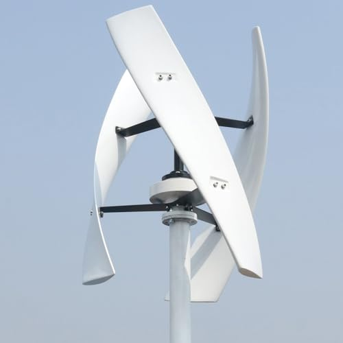 Turbina eólica vertical de 800W 12V/24V/48V con imán permanente, generador eólico con levitación magnética y controlador MPPT, sistema eólico silencioso para uso doméstico (12, Voltios)