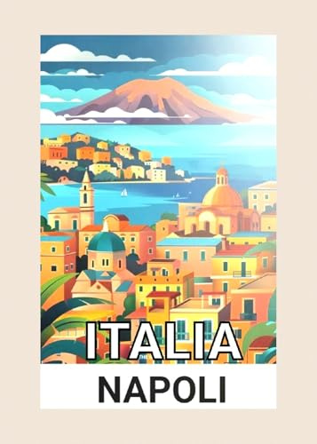 Napoli Neapel Italien Souvenirs Reise Urlaub Postkartenpapier glänzend 220 g/m² Postkarte oder Mini-Poster 12,7 x 17,8 cm Größe