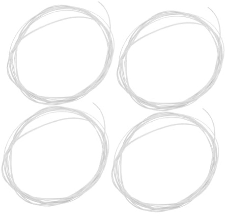 Weiße Gitarren Bindungsleiste aus Kunststoff 1650x1x0, 5mm 4 Stück | Akustik und Klassische Gitarren, Elegante Zierlinie, Selbstgemacht Freundlich, Einfache Montage, mit Vier Teilen