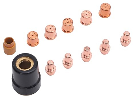 FTVOGUE Kit d'électrode à Pointe de Torche à, 12 Pcs Kit d'électrode de Pointe de Coupe Couple Couteau à Bougne de Tourbillon de Tourbillon de Banc de, équipement de Coupe du