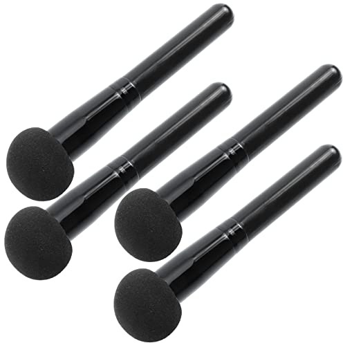 TOPPERFUN 4pcs Mushroom Head Makeup Puff Set, Wet and Dry Use Face Powder Puff Brush, Portable Cosmetic Sponge for Women’s Foundation and Blusher Application