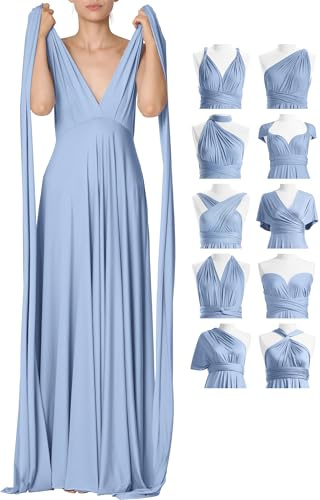 72styles Multi-Way Wrap Infinity Dress for Bridesmaids & Wedding Guests | Free Bandeau, 31 Colors for All Wedding Themes, Maxi, Elegant, Flattering, 1 Dress Endless Styles for Evening, Prom, Party