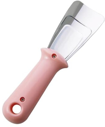 UTHCLO Paletta per Ghiaccio in Acciaio Resistente con Spatola Sbrinatore Freezer Raschietto Ghiaccio Multifunzione per Frigorifero Colore Rosa Strumento De Icing per Uso