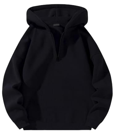 Generico Sudaderas con Capucha para Hombre Invierno Cómodo Suave Jersey Oversize Color Sólido Ligero Hoodie con Bolsillos Deportivo Y2k Jogging Chaqueta Firmada Ancha Otoño Sudadera Streetwear