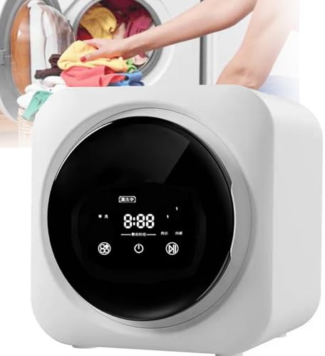 Machine à laver automatique, sèche-linge pour sous-vêtements, sèche-linge portable, circulation d'air chaud tridimensionnelle à 360°, température constante de 60°C, pour voyages, appartement