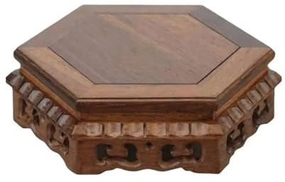 FAJNUZI2024 Supporto per Piante Basi in legno in miniatura for caffè e tè, piedistallo for vasi, bonsai, decorazione for la casa Porta Piante(Grande)