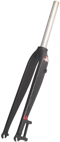 KUNYOS Federgabel MTB Vorderradgabel Starr 26/27.5/29 Scheibenbremse MTB Gabel 28.6Mm Vorderradgabel Superleicht Ultraleicht Fahrrad Gasstoßdämpfer Absorbiert,Schwarz,26inch