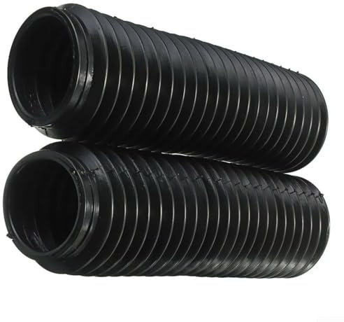 Soufflets de fourche avant pour moto 245 x 58 x 39 mm en caoutchouc avec ventilation pour modèles CQR