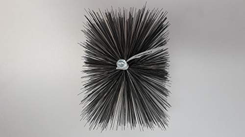 Ofenrohrbürste Drahtbürste Kaminbürste Heizkesselbürste Schornsteinbürste Kaminofenbürste Kaminbesen Rohrbürste eckig aus formstabilem Stahldraht Kaminkehrerqualität (40x80mm)