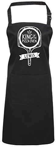 Edward Sinclair King of The Pizza Oven (Personalised) - Cooking Apron, BBQ Apron, Pizza arpon, Birthday Gift!