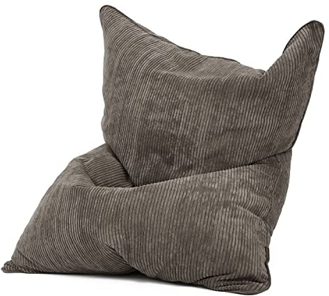 Green Bean© XXL Pouf en Velours Côtelé 370 litres Remplissage de Perles EPS - Doux Moelleux Robuste & Tissu Lavable Coussin de Sol Coussin de Repos Coussin de Siège