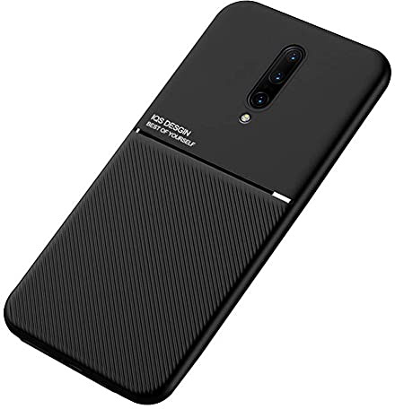 Kepuch Mowen Funda Case Carcasa Placa de Metal Incorporada para Oneplus 7 Pro - Negro