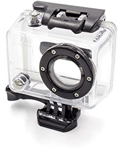 vhbw custodia subacquea compatibile con GoPro HD Hero 960, Hero 2 Surf Edition action cam - Impermeabile per foto subacquee