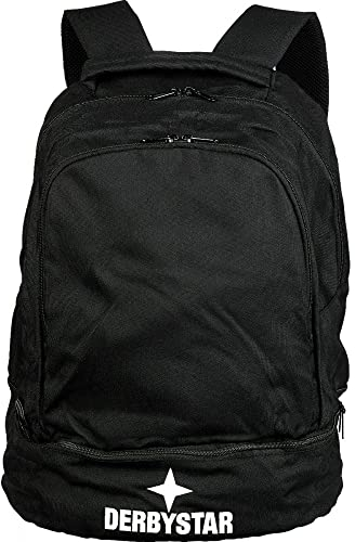 Derbystar Unisex – Erwachsene Basic v22 Rucksack, Schwarz, 34 x 21 x 46 cm