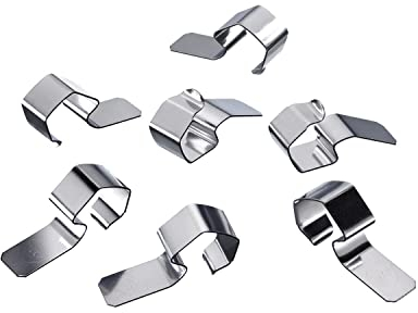 Westmark 24 Deckelklammern, passend für alle Rundrand-Einkoch-/Weck-Gläser, Legierter Stahl, Silber, 407522E3