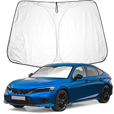 BIXUAN Civic 11 Sonnenschutz kompatibel mit Honda Civic 11 2022 2023 2024 2025 Acura Integra 2023 2024 Windschutzscheibe das Auto Frontscheibenabdeckung Windschutz Frontscheibe Blockiert UV Abdeckung