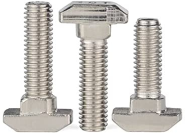 FEEIMOL T-Nut Bolzen, M6x20mm T-Mutter Hammerkopfschrauben T-Bolzenschrauben für 30 Series Euro Stand Aluminum Profile (20 Stück)