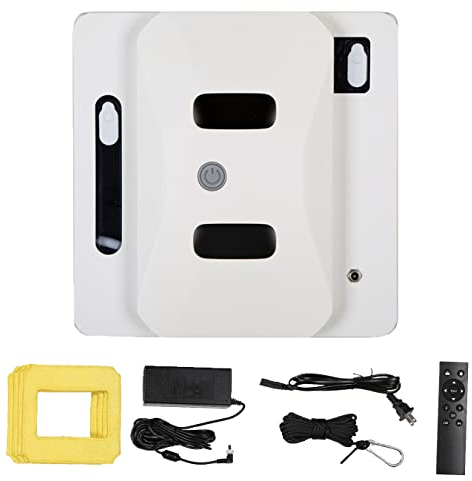 XDLYWUZIQ Fensterputzroboter, Elektrischer Fensterreiniger mit Fernbedienung, Magnetischer Fensterreiniger,Vollautomatischer Wege-Wassersprüh,Intelligentes Kantenerkennungssystem Fenstersauger